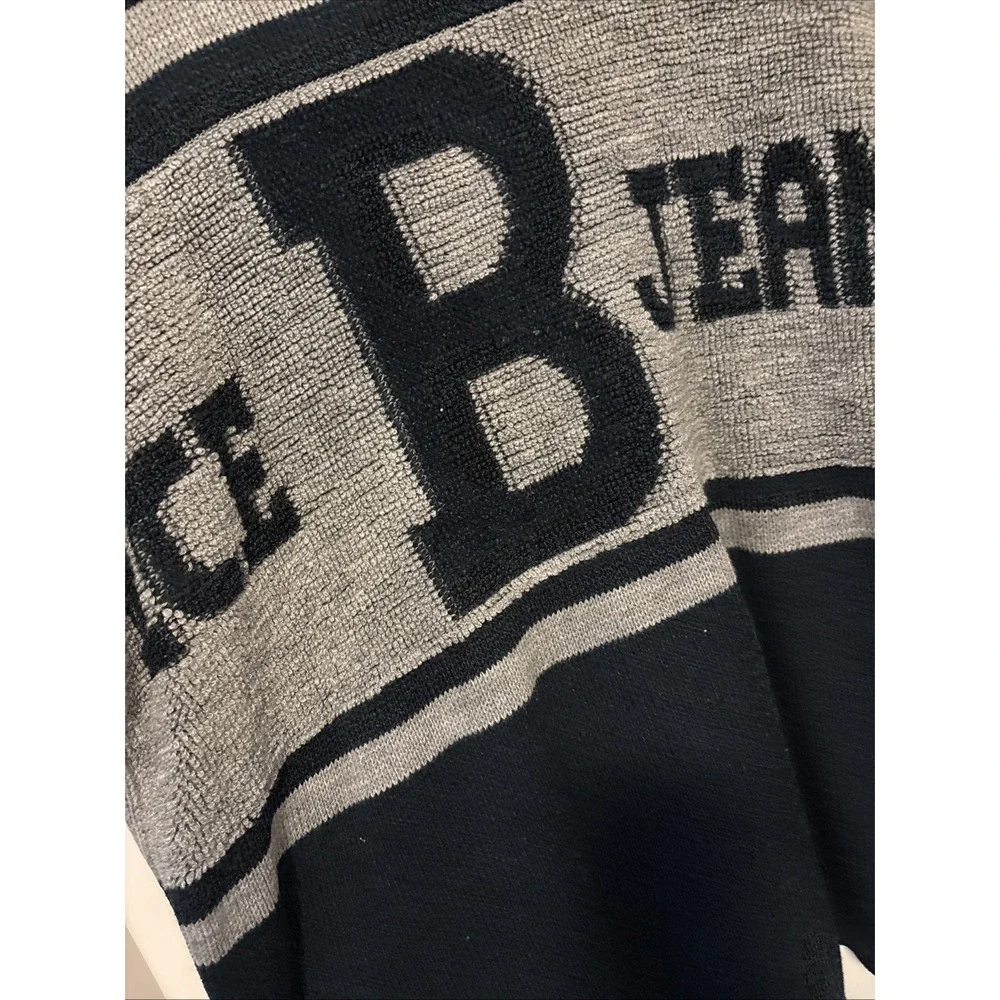 Vintage Iceberg Jeans Oversized Logo Blue/Gray Sweater XXL Made in Italy - Picture 4 of 6